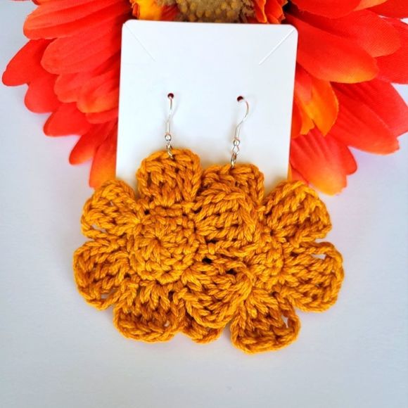 CROCHET Earrings, Summer Earrings ☀️ - Picture 10 of 10